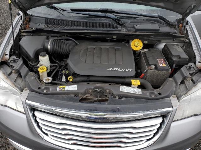 2C4RC1CG6ER138703 - 2014 CHRYSLER TOWN & COU TOURING L SILVER photo 12