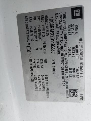 1GCSGAFX2D1193380 - 2013 CHEVROLET EXPRESS G1 Двокольоровий фото 14