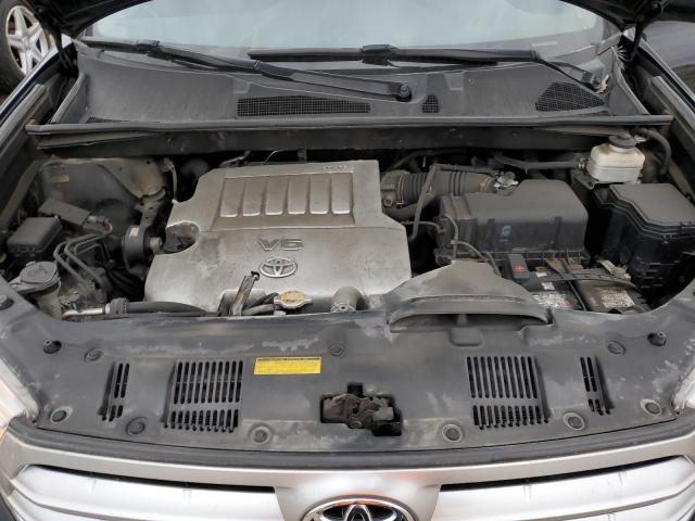 5TDBK3EHXCS121977 - 2012 TOYOTA HIGHLANDER BASE Czarny zdjęcie 12