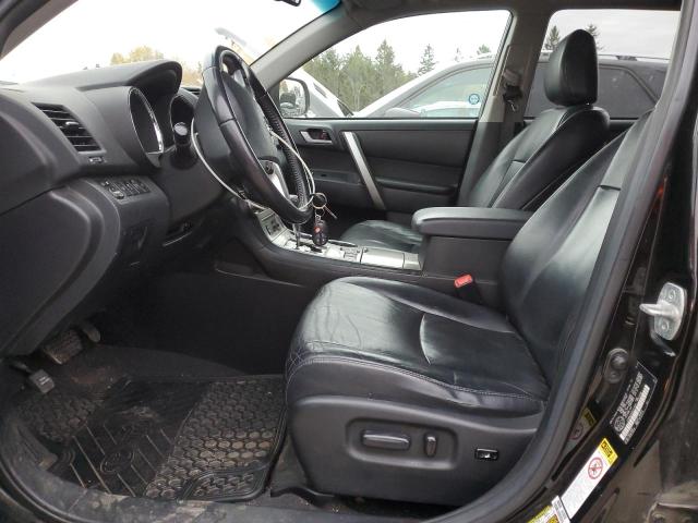 5TDBK3EHXCS121977 - 2012 TOYOTA HIGHLANDER BASE Czarny zdjęcie 7