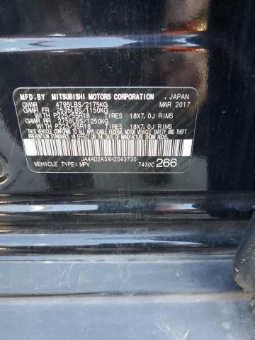 JA4AD2A3XHZ043730 - 2017 MITSUBISHI OUTLANDER ES BLACK photo 13