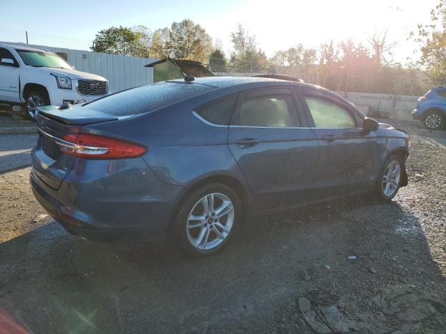 3FA6P0HD5JR265887 - 2018 FORD FUSION SE ლურჯი ფოტო 3