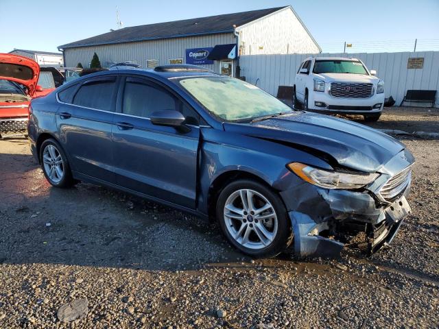 3FA6P0HD5JR265887 - 2018 FORD FUSION SE ლურჯი ფოტო 4