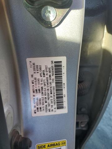 1HGCR2F59FA070683 - 2015 HONDA ACCORD SPORT SILVER photo 12