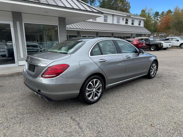 55SWF4KB4FU029007 - 2015 MERCEDES-BENZ C 300 4MATIC GRAY photo 4