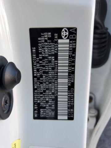 5YFBURHE7FP184448 - 2015 TOYOTA COROLLA L WHITE photo 12