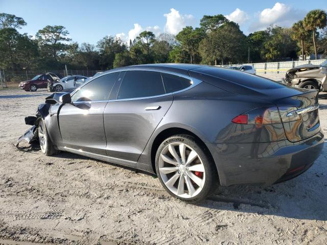 5YJSA1E43HF188520 - 2017 TESLA MODEL S GRAY photo 2