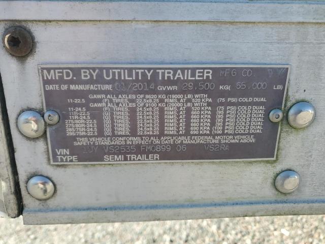 1UYVS2535FM089906 - 2015 UTILITY VS2RA WHITE photo 10