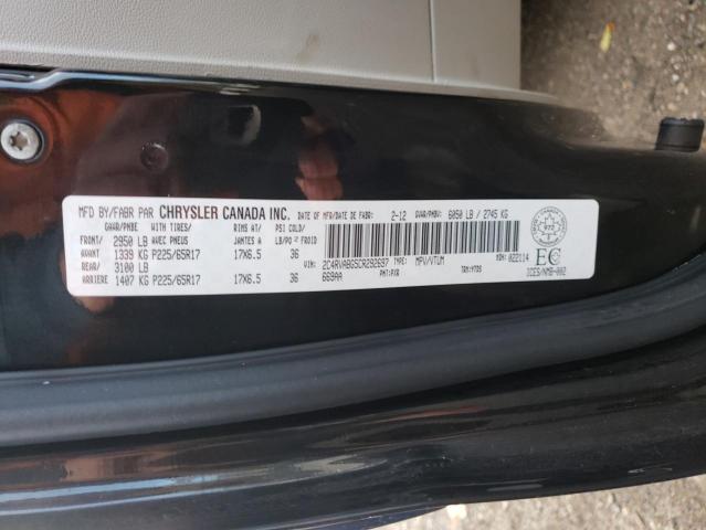 2C4RVABG5CR292697 - 2012 VOLKSWAGEN ROUTAN SE BLACK photo 13