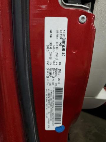 2A8HR54119R679233 - 2009 CHRYSLER TOWN & COU TOURING წითელი ფოტო 13