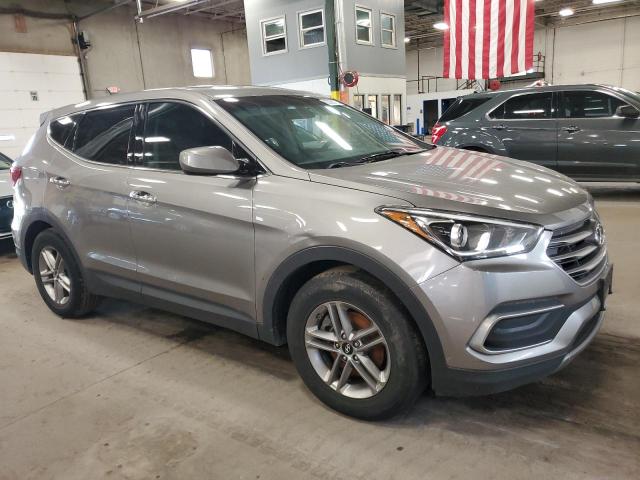 5XYZTDLB9JG539375 - 2018 HYUNDAI SANTA FE S GRAY photo 4