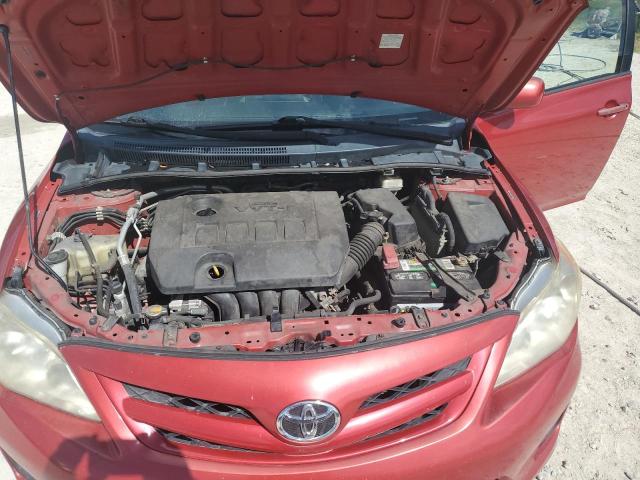2T1BU4EE5BC540915 - 2011 TOYOTA COROLLA BASE Czerwony zdjęcie 11