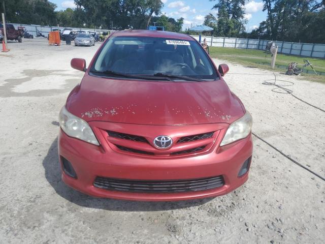 2T1BU4EE5BC540915 - 2011 TOYOTA COROLLA BASE Czerwony zdjęcie 5