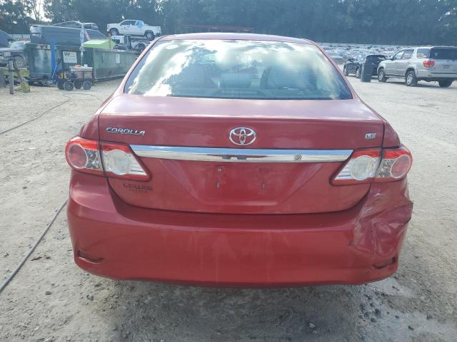2T1BU4EE5BC540915 - 2011 TOYOTA COROLLA BASE Czerwony zdjęcie 6