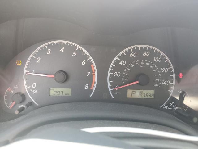 2T1BU4EE5BC540915 - 2011 TOYOTA COROLLA BASE Czerwony zdjęcie 9