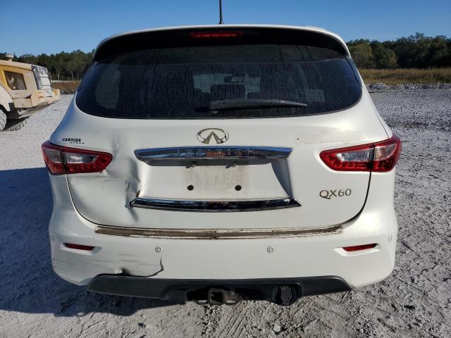 5N1AL0MM5EC525534 - 2014 INFINITI QX60 WHITE photo 6