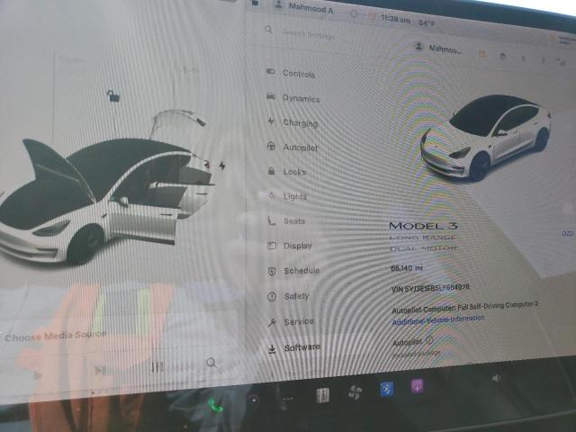 5YJ3E1EB5LF664976 - 2020 TESLA MODEL 3 白色 照片 9