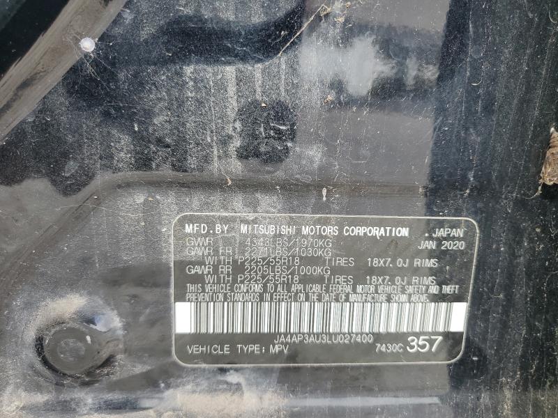 JA4AP3AU3LU027400 - 2020 MITSUBISHI OUTLANDER ES Qara foto 13