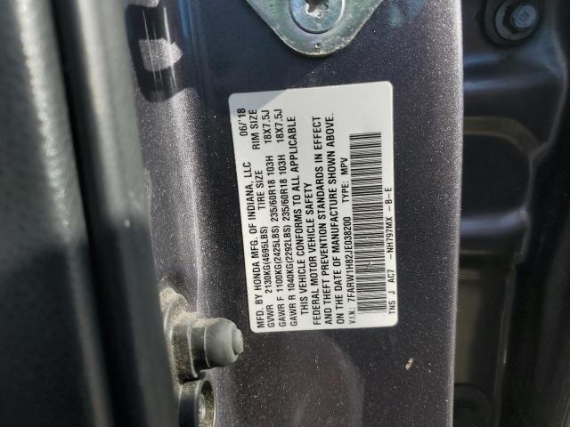 7FARW1H82JE038200 - 2018 HONDA CR-V EXL Grau Foto 12