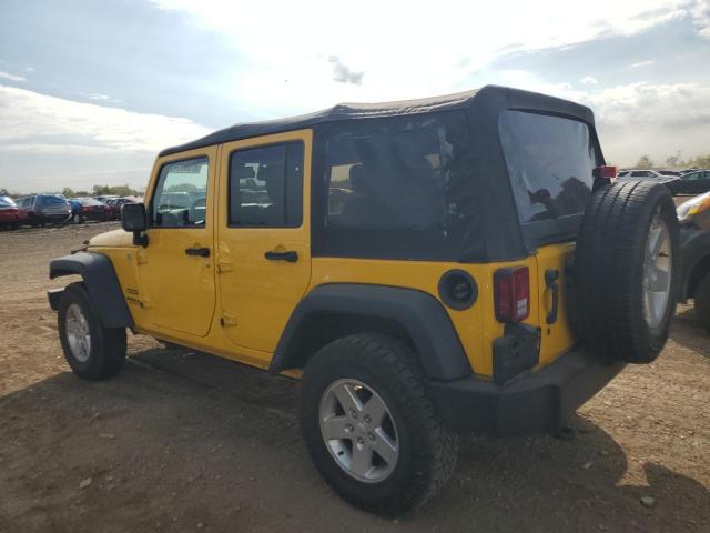 1C4BJWDGXFL722695 - 2015 JEEP WRANGLER U SPORT YELLOW photo 2