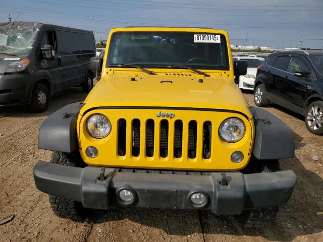 1C4BJWDGXFL722695 - 2015 JEEP WRANGLER U SPORT YELLOW photo 5