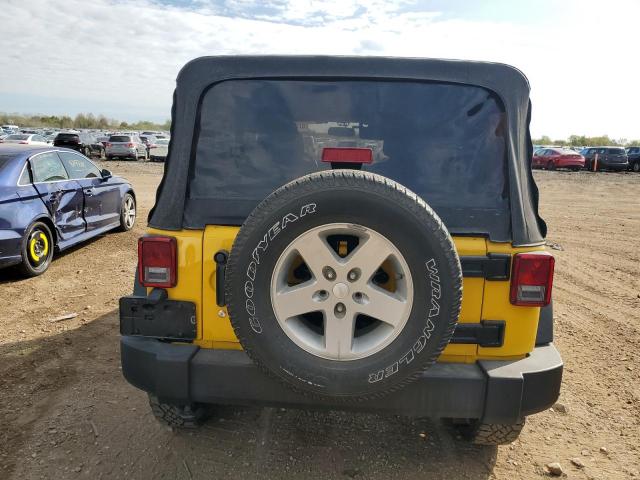 1C4BJWDGXFL722695 - 2015 JEEP WRANGLER U SPORT YELLOW photo 6