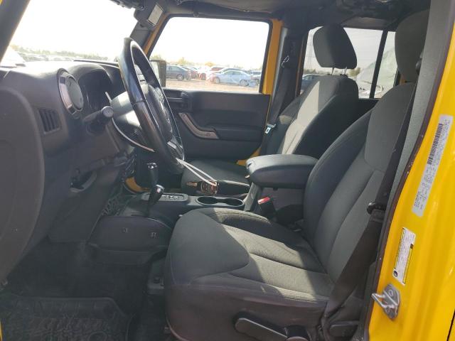 1C4BJWDGXFL722695 - 2015 JEEP WRANGLER U SPORT YELLOW photo 7