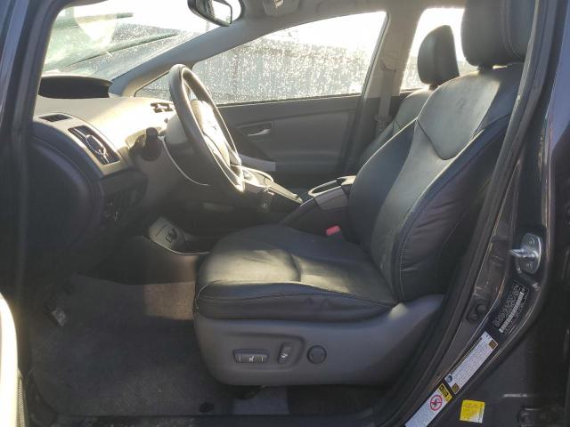 JTDKN3DU5D1636910 - 2013 TOYOTA PRIUS GRAY photo 7
