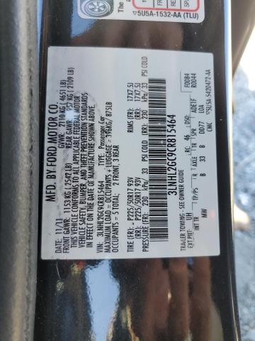 3LNHL2GC9CR815464 - 2012 LINCOLN MKZ Siyah fotoğraf 12