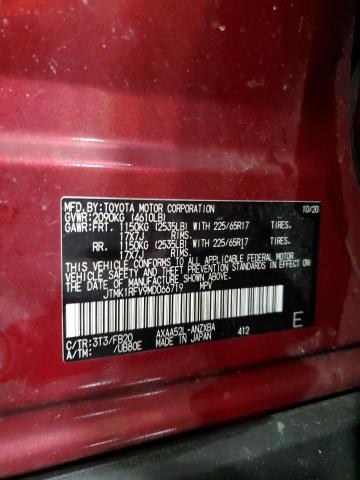 JTMK1RFV9MD066719 - 2021 TOYOTA RAV4 LE RED photo 13