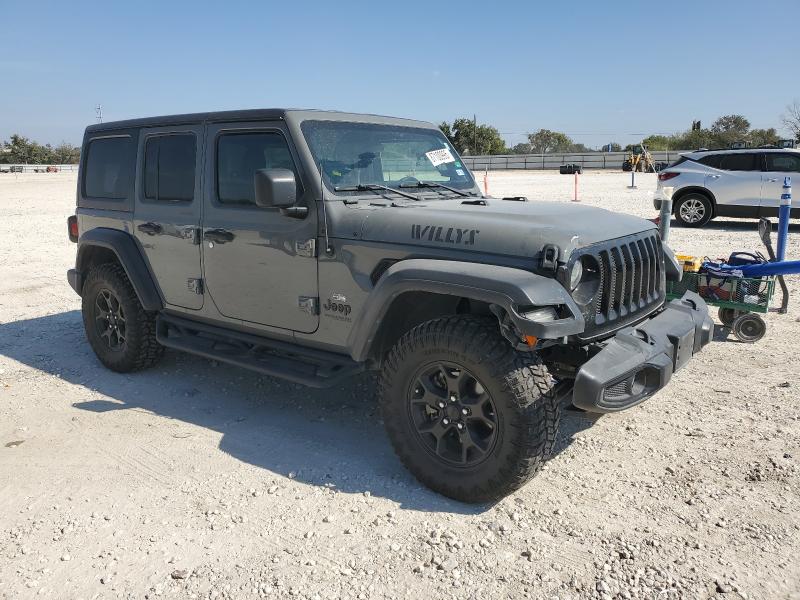 1C4HJXDN9MW718812 - 2021 JEEP WRANGLER U SPORT GRAY photo 4