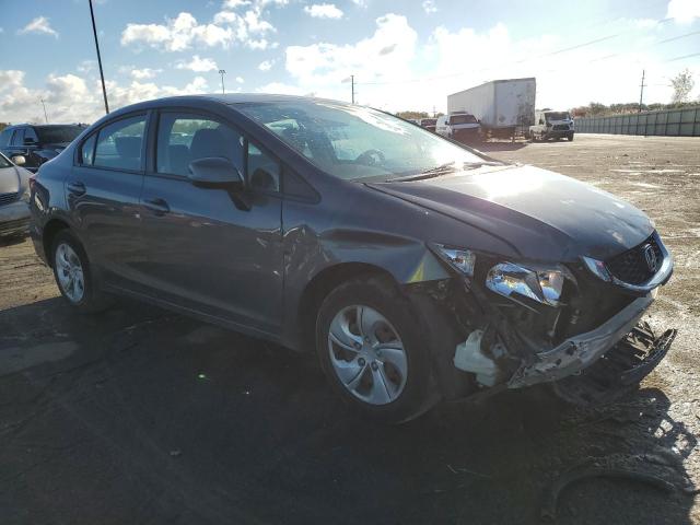 19XFB2F56DE269023 - 2013 HONDA CIVIC LX GRAY photo 4