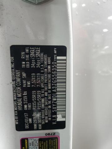 5XYZWDLA3JG556350 - 2018 HYUNDAI SANTA FE S თეთრი ფოტო 13