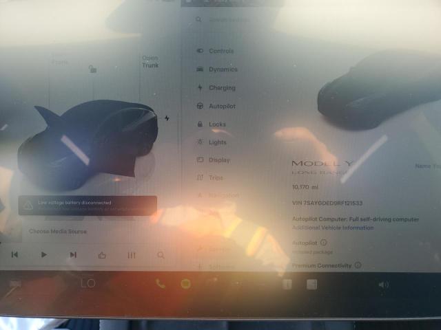 7SAYGDED9RF121533 - 2024 TESLA MODEL Y BLACK photo 9