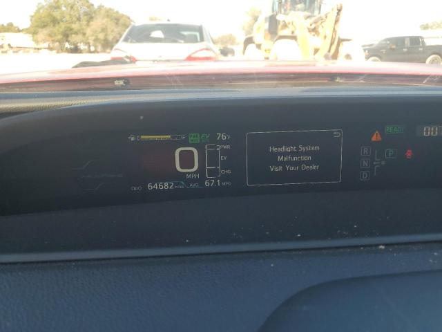 JTDKARFP4J3092373 - 2018 TOYOTA PRIUS PRIM წითელი ფოტო 9