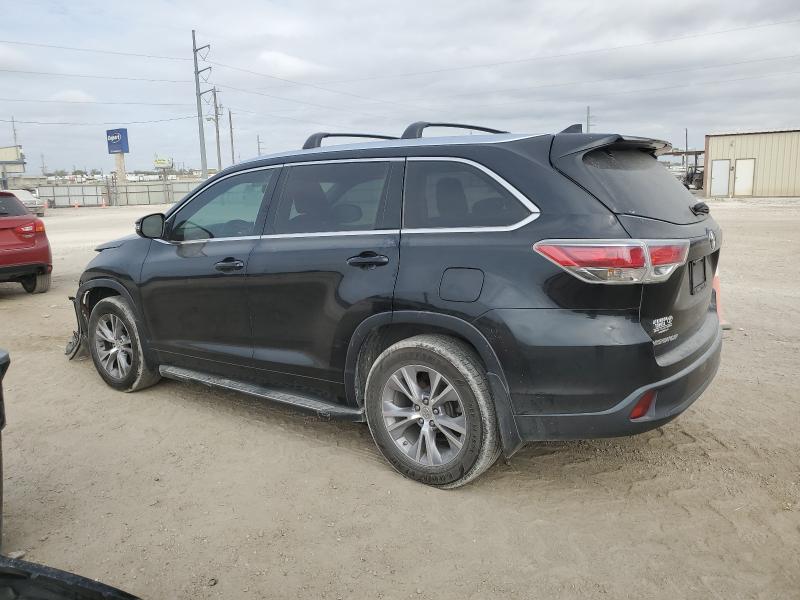 5TDKKRFH3FS054936 - 2015 TOYOTA HIGHLANDER XLE Qara foto 2