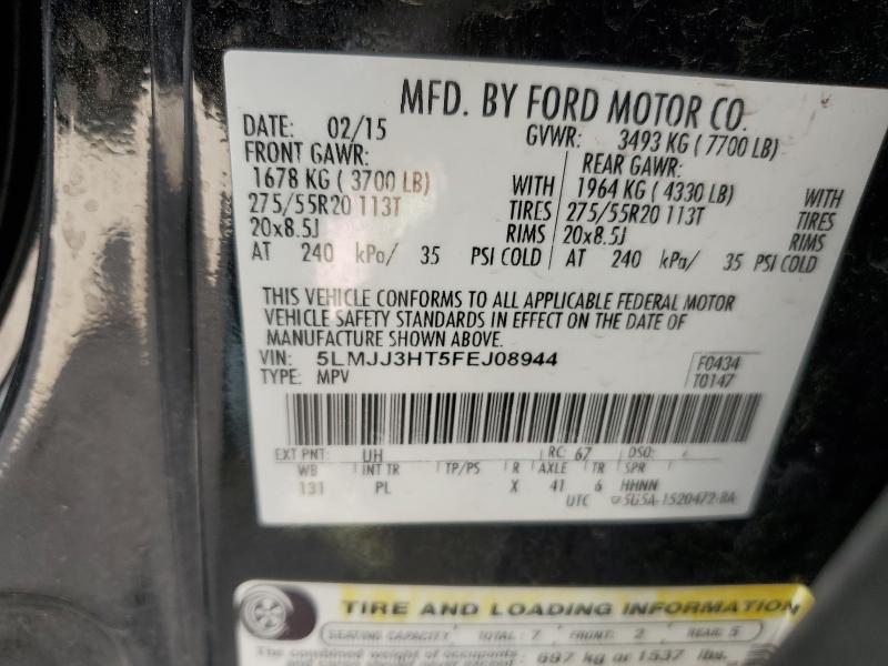 5LMJJ3HT5FEJ08944 - 2015 LINCOLN NAVIGATOR L შავი ფოტო 13