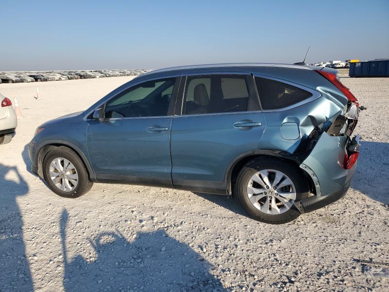 5J6RM3H77DL023417 - 2013 HONDA CR-V EXL BLUE photo 2