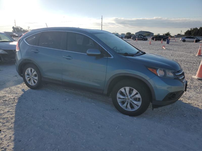5J6RM3H77DL023417 - 2013 HONDA CR-V EXL BLUE photo 4
