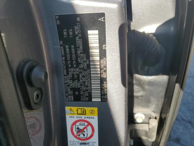 2T2BZMCA2HC057369 - 2017 LEXUS RX 350 BASE SILVER photo 12