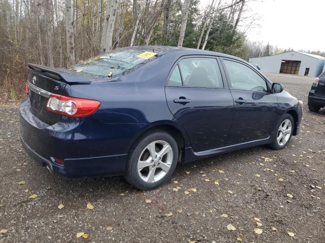 2T1BU4EE8DC097209 - 2013 TOYOTA COROLLA BASE BLUE photo 3