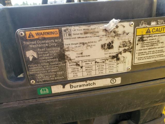 G001V02795S - 2018 HYST FORKLIFT YELLOW photo 10