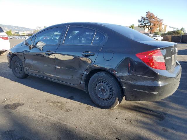 19XFB2F59CE322182 - 2012 HONDA CIVIC LX BLACK photo 2