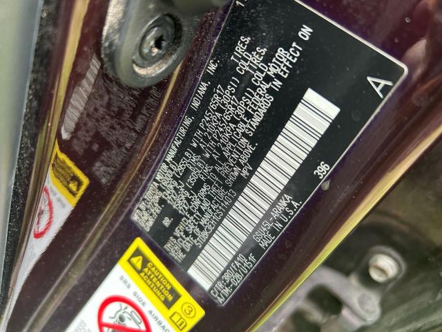 5TDBK3EH1CS114013 - 2012 TOYOTA HIGHLANDER BASE Burdeos foto 10