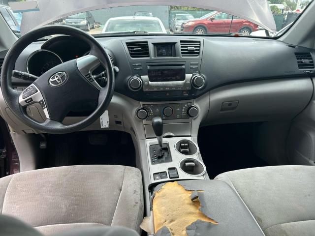 5TDBK3EH1CS114013 - 2012 TOYOTA HIGHLANDER BASE Burdeos foto 9