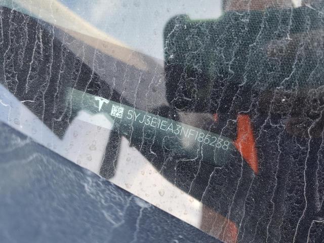 5YJ3E1EA3NF185238 - 2022 TESLA MODEL 3 灰色 照片 12