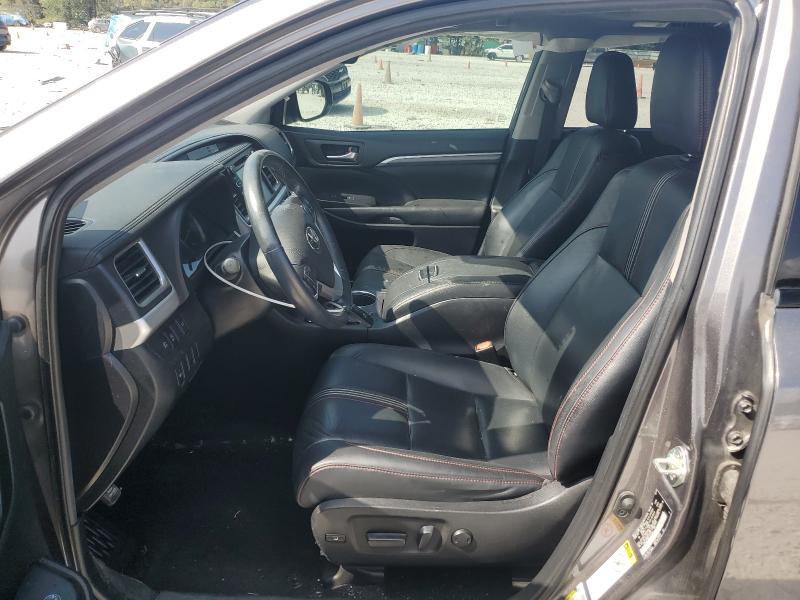 5TDKZRFH6KS322433 - 2019 TOYOTA HIGHLANDER SE GRAY photo 7