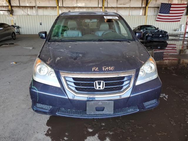 5FNRL3H78AB106457 - 2010 HONDA ODYSSEY EXL BLUE photo 5