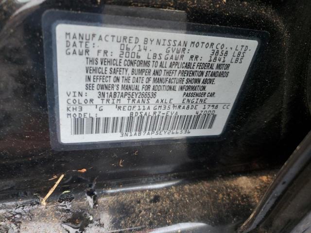 3N1AB7AP5EY266536 - 2014 NISSAN SENTRA S BLACK photo 12