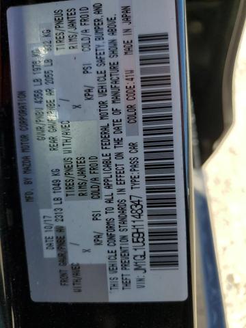 JM1GL1U59H1148347 - 2017 MAZDA 6 SPORT GRAY photo 12